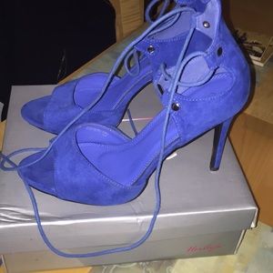 Women’s high heels elegant royal blue